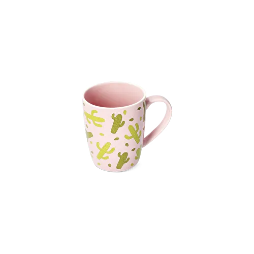 Flying Tiger Copenhagen Kaktüs Desenli Seramik Kupa Flying Tiger Copenhagen Kaktüs Desenli Seramik Kupa