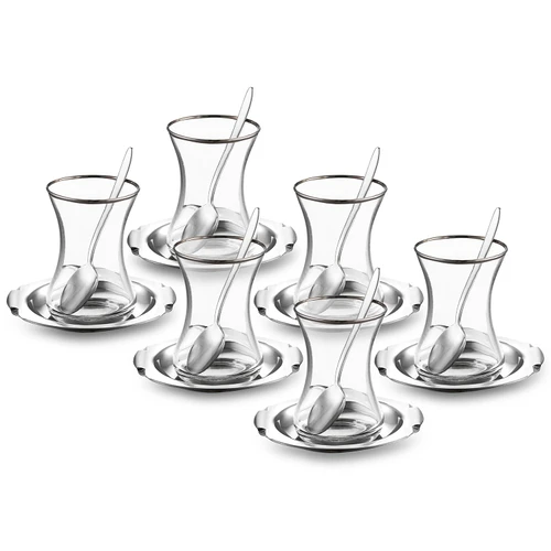 Jumbo Jumbo Mars 18 Parça Çelik Çay Seti
