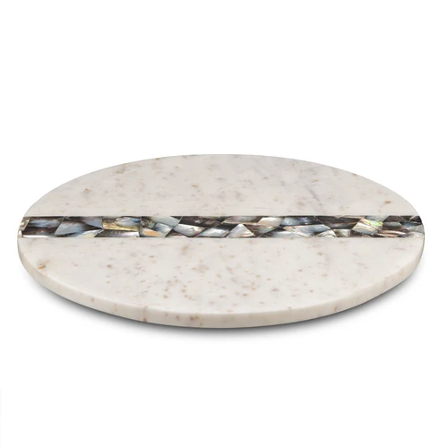 Jumbo Romano Mermer Servislik 14x14x1.76 cm Beyaz