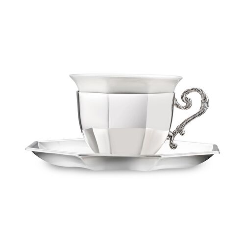 Jumbo Timeless MMXXV Çift Kişilik Kahve Fincan Seti Silver