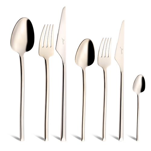 Jumbo 5500 Şampanya 12 Kişilik 84 Parça Çatal Kaşık Bıçak Takımı