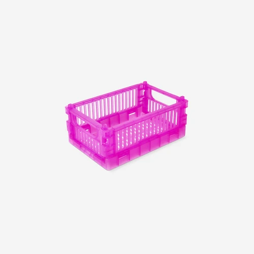 Flying Tiger Copenhagen Şeffaf Pembe Plastik Katlanabilir Kutu