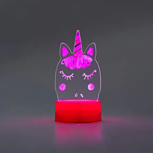 Flying Tiger Copenhagen Işıklı Unicorn Çizim Ekranı Flying Tiger Copenhagen Işıklı Unicorn Çizim Ekranı