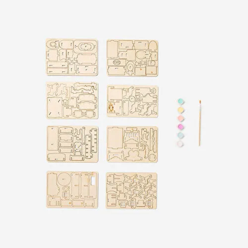 Flying Tiger Copenhagen Kendin Yap Oyuncak Bebek Evi Mobilyası