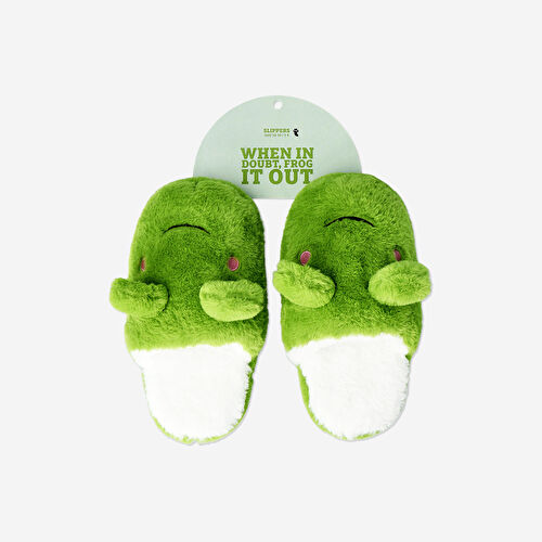 Flying Tiger Copenhagen Kurbağa Şeklinde Peluş Terlik 38/39