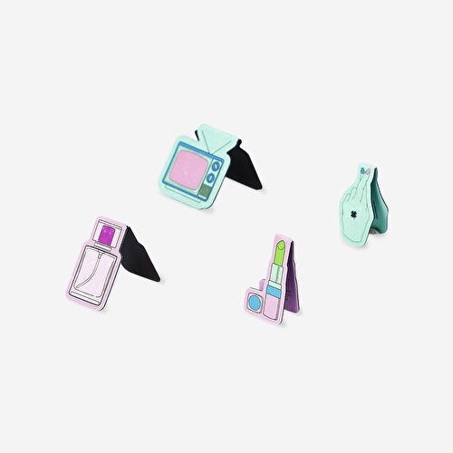 Flying Tiger Copenhagen Eğlenceli 4'lü Mıknatıslı Kitap Ayracı