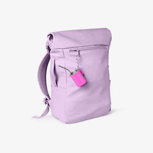 Flying Tiger Copenhagen Pembe Metal Pipetli Kapaklı Bardak Anahtarlık Flying Tiger Copenhagen Pembe Metal Pipetli Kapaklı Bardak Anahtarlık