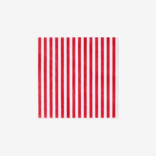 Flying Tiger Copenhagen Kırmızı Çizgili 16'lı Kağıt Peçete
