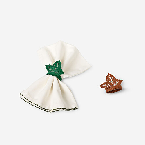 Flying Tiger Copenhagen Yaprak Şeklinde 4'lü Peçete Yüzüğü