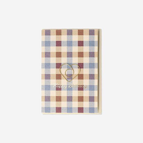 Flying Tiger Copenhagen Ayraç Detaylı Kareli Tebrik Kartı