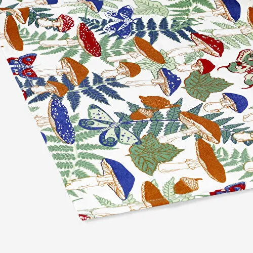 Flying Tiger Copenhagen Mantar Desenli Pamuklu Masa Örtüsü