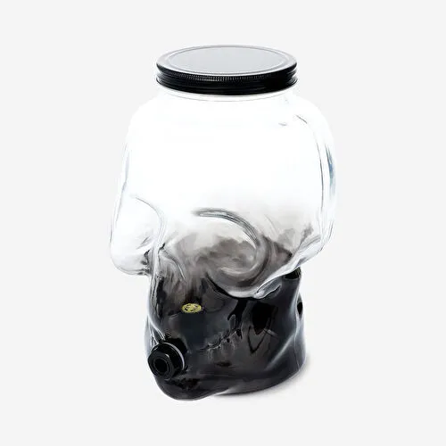 Flying Tiger Copenhagen Kafatası Şeklinde Siyah İçecek Kavanozu 3,4 L