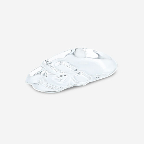 Flying Tiger Copenhagen Kafatası Şeklinde Gümüş Tabak Flying Tiger Copenhagen Kafatası Şeklinde Gümüş Tabak