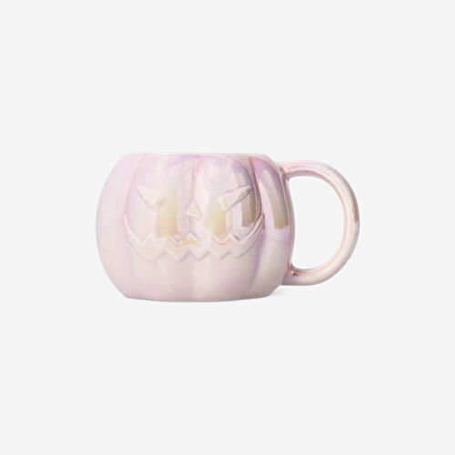 Flying Tiger Copenhagen Balkabağı Şeklinde Pembe Seramik Kupa 330 ml