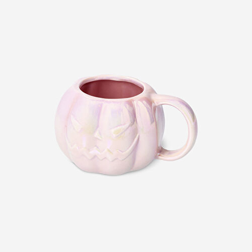 Flying Tiger Copenhagen Balkabağı Şeklinde Pembe Seramik Kupa 330 ml