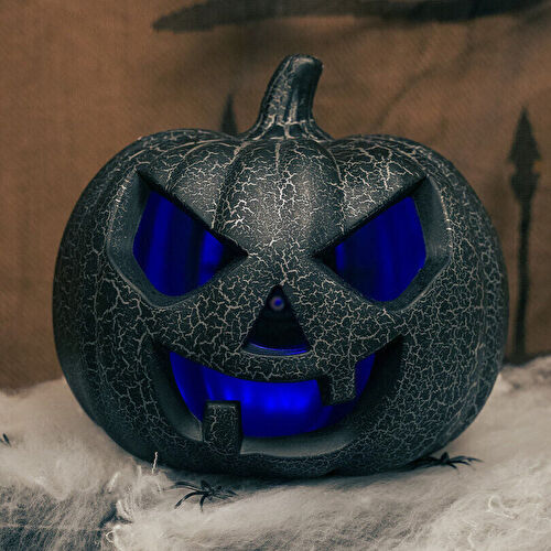 Flying Tiger Copenhagen Gri LED Işıklı Büyük Balkabağı