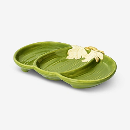 Flying Tiger Copenhagen Balkabağı Şeklinde Yeşil 3 Bölmeli Tabak