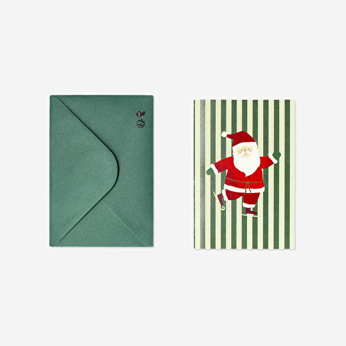 Flying Tiger Copenhagen Noel Baba Desenli Yılbaşı Tebrik Kartı Flying Tiger Copenhagen Noel Baba Desenli Yılbaşı Tebrik Kartı