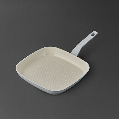 Jumbo Swiss Crystal Light Grey Grill Tava 28 cm