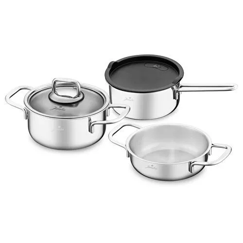 Jumbo New Lyon 5 Parça İndüksiyon Tabanlı Çelik Midi Tencere Set Jumbo New Lyon 5 Parça İndüksiyon Tabanlı Çelik Midi Tencere Set