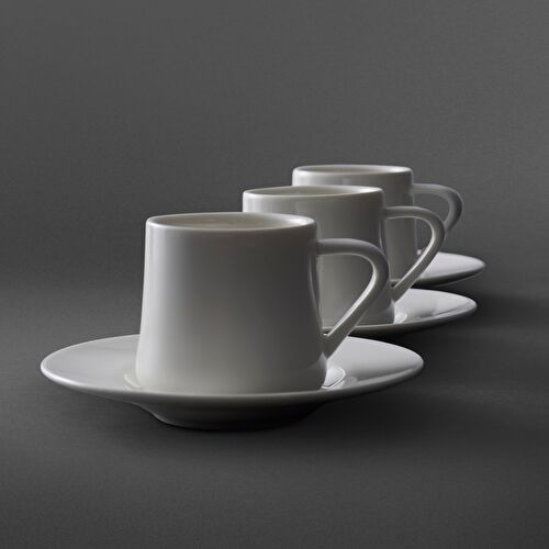 Jumbo Valetta Beyaz 12 Parça 6 Kişilik Fincan Takımı