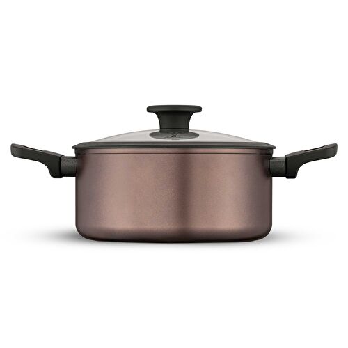 Jumbo Toledo Swiss Crystal Brown İndüksiyon Tabanlı Tencere Seti 7 Parça