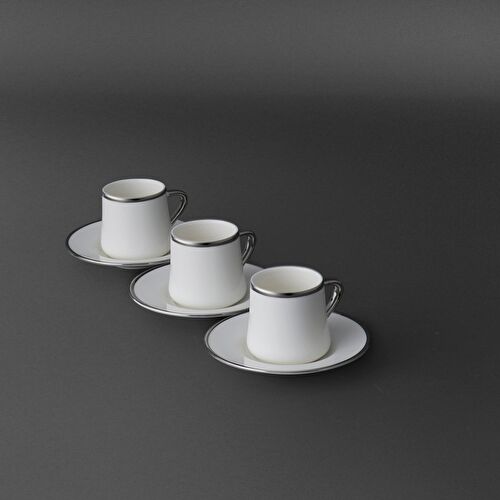 Jumbo Valetta Platin 12 Parça 6 Kişilik Fincan Takımı