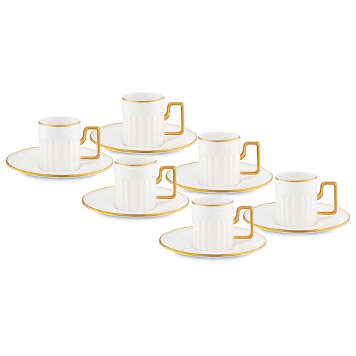 Jumbo Sorin-100 Gold 6 Kişilik Kahve Fincan Takımı