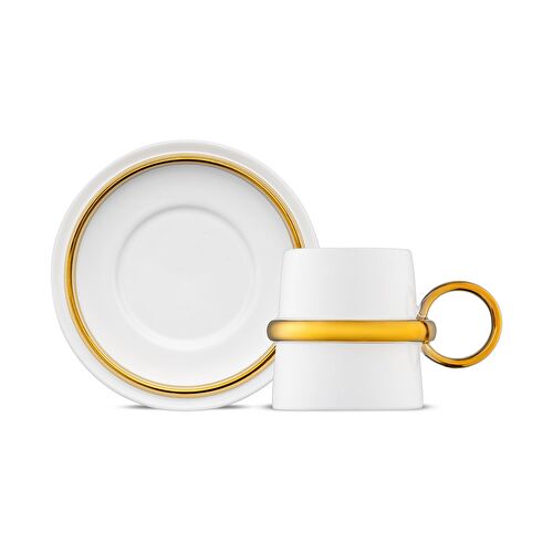 Jumbo Bond Gold 2 Kişilik Kahve Fincan Takımı