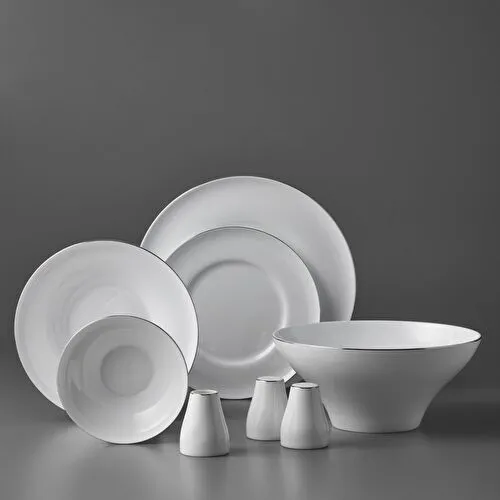 Jumbo Laurel Platin 55 Parça 12 Kişilik Yemek Takımı