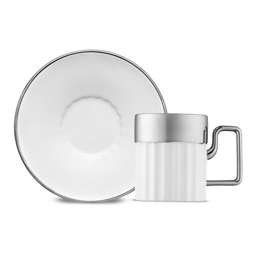 Jumbo Sorin-200 Platin 6 Kişilik Kahve Fincan Takımı