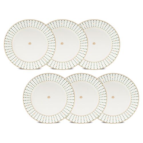 Jumbo Navy Yeşil 6'lı Pasta Tabağı