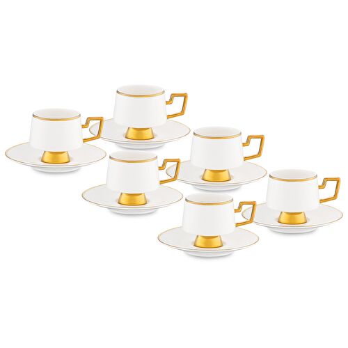 Jumbo Ellmore Gold 6'lı Kahve Fincan Takımı
