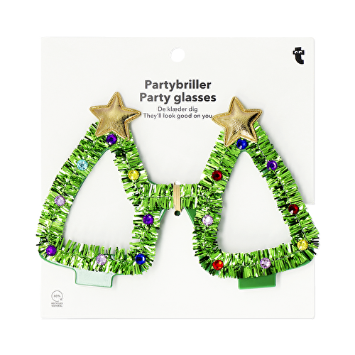 Flying Tiger Copenhagen Yılbaşı Ağacı Şeklinde Parti Gözlüğü