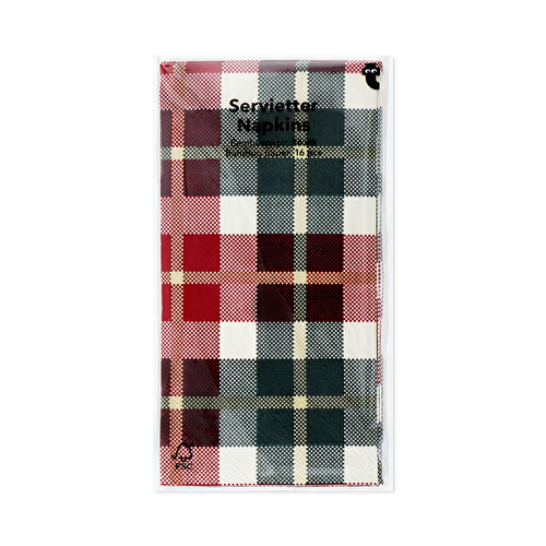 Flying Tiger Copenhagen 16'lı Dama Desenli Uzun Peçete Flying Tiger Copenhagen 16'lı Dama Desenli Uzun Peçete