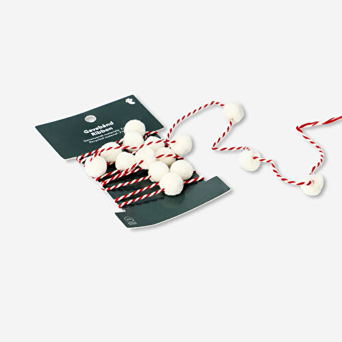 Flying Tiger Copenhagen Beyaz Ponpon Detaylı Kurdele Flying Tiger Copenhagen Beyaz Ponpon Detaylı Kurdele