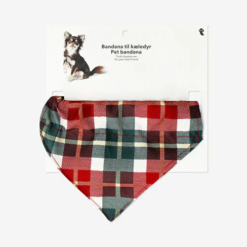 Flying Tiger Copenhagen Ekose Desenli Köpek Boyunluğu Flying Tiger Copenhagen Ekose Desenli Köpek Boyunluğu