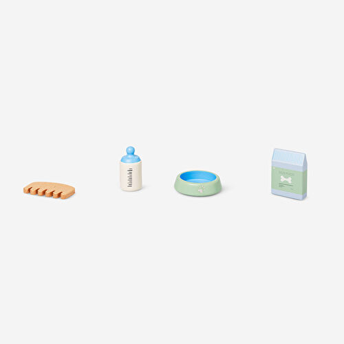 Flying Tiger Copenhagen Evcil Hayvan Mama Seti Oyuncağı Flying Tiger Copenhagen Evcil Hayvan Mama Seti Oyuncağı