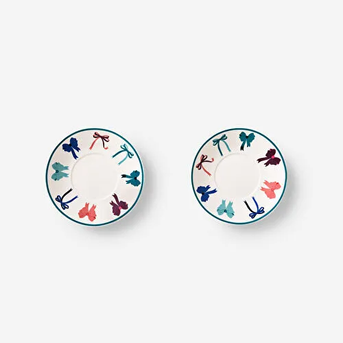 Flying Tiger Copenhagen Kurdele Desenli 2'li Espresso Fincanı Seti Flying Tiger Copenhagen Kurdele Desenli 2'li Espresso Fincanı Seti