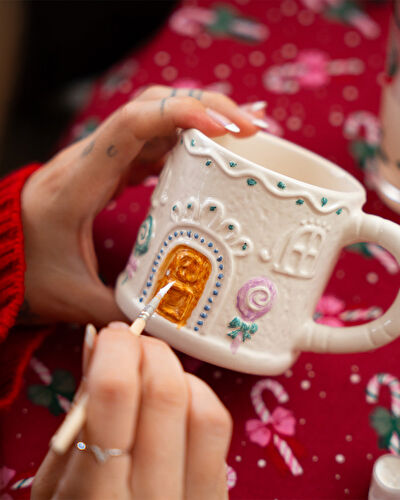 Flying Tiger Copenhagen Kendin Yap Seramik Kapaklı Kupa