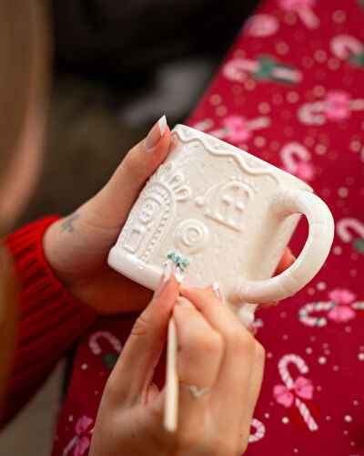 Flying Tiger Copenhagen Kendin Yap Seramik Kapaklı Kupa