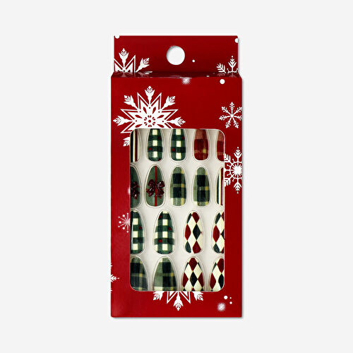 Flying Tiger Copenhagen 24'lü Yılbaşı Desenli Takma Tırnak Seti