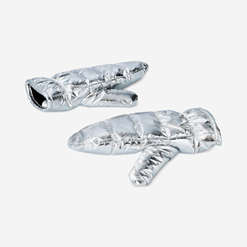 Flying Tiger Copenhagen Parlak Gümüş Şişme Eldiven Flying Tiger Copenhagen Parlak Gümüş Şişme Eldiven