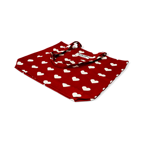 Flying Tiger Copenhagen Beyaz Kalpli Kırmızı Bez Çanta