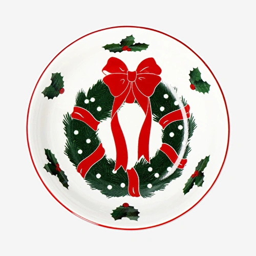 Flying Tiger Copenhagen Yılbaşı Çelengi Desenli Kısa Kase