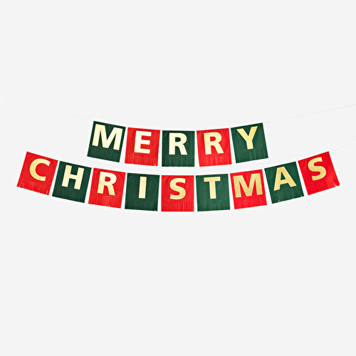 Flying Tiger Copenhagen Merry Christmas Kağıt Duvar Süsü