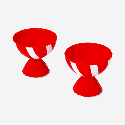 Flying Tiger Copenhagen Kırmızı Şeker Şeklinde Plastik Kase Flying Tiger Copenhagen Kırmızı Şeker Şeklinde Plastik Kase