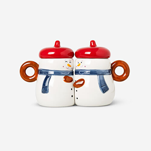 Flying Tiger Copenhagen Kardanadam Şeklinde 2'li Yılbaşı Kupası Flying Tiger Copenhagen Kardanadam Şeklinde 2'li Yılbaşı Kupası