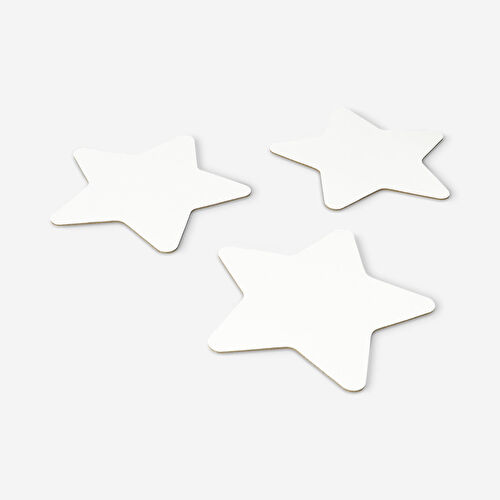 Flying Tiger Copenhagen Yıldız Şeklinde 3'lü Beyaz Kanvas