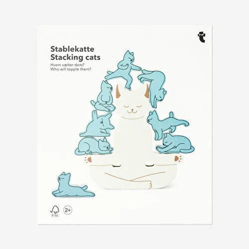 Flying Tiger Copenhagen Ahşap Kedi Dengeleme Oyunu